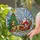 Holiday Enthusiasts' Tiffany Style Stained Glass Santa Sleigh Golden Reindeer Christmas Tree Intricate Jewel Tone Mosaic Stained Glass Suncatcher - p5bWbWspsg