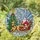 Holiday Enthusiasts' Tiffany Style Stained Glass Santa Sleigh Golden Reindeer Christmas Tree Intricate Jewel Tone Mosaic Stained Glass Suncatcher - u0YQrG7NXe