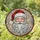 Holiday Enthusiasts' Stained Glass Crimson Red Santa Head, Tiffany Style Winter Frost Mosaic Stained Glass Suncatcher - UkIgHeZibo