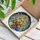 Whimsical Holiday Fans' Stained Glass Chicken Christmas Tree Jewel Tone Mosaic Stained Glass Suncatcher - 3
