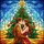 Romantic Art Lovers' Vibrant Stained Glass Christmas Tree Embrace Mosaic Stained Glass Suncatcher - 5