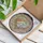 Parents' Iridescent Stained Glass Loving Couple Baby Rose Gold Peach Blue Floral Heart Mosaic Stained Glass Suncatcher - 3