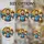 Family Lovers' Joyful Stained Glass Art, Teal Blue Orange Yellow Sun & Smiling Figures Stained Glass Suncatcher - 4