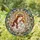 Devotional Art Collectors' Tiffany Style Stained Glass Madonna & Child, Golden Halos, Cherry Blossoms, Amber Blue Jewel Tones Stained Glass Suncatcher - 1