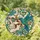 Art Lovers' Tiffany Stained Glass Skull Hummingbird Floral Teal Amber Jewel Tone Mosaic Design Stained Glass Suncatcher - 1