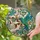Art Lovers' Tiffany Stained Glass Skull Hummingbird Floral Teal Amber Jewel Tone Mosaic Design Stained Glass Suncatcher - ux2igrxkje