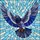 Urban Art Lovers' Soaring Pigeon Tiffany Stained Glass Geometric Jewel Tone Design Stained Glass Suncatcher - 5