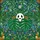 Whimsical Art Lovers' Intricate Stained Glass Friendly Ghost Monstera Leaves Dappled Jungle Mosaic Emerald Teal Amber Stained Glass Suncatcher - 5
