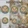 Dog Lovers' Tiffany Stained Glass Golden-Brown Dog, Floral Wreath, Sky Mosaic, Jewel Tones Stained Glass Suncatcher - 0lGFyacZ5o