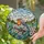 Nature Lovers' Vibrant Stained Glass Robin, Orange Red Breast, Pink Blossoms Tiffany Mosaic Stained Glass Suncatcher - 2