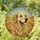Golden Retriever Lovers' Tiffany Stained Glass Amber Gold Blue Sunburst Dog Portrait Art Stained Glass Suncatcher - 1