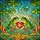 Nature Lovers' Vibrant Tiffany Stained Glass Green Yellow Tree Frogs, Red Heart, Intricate Pond Mosaic Stained Glass Suncatcher - 5