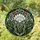 Art Lovers' Tiffany Stained Glass Frosted Shell, Pearl & Emerald Botanical Mosaic Jewel Tones Stained Glass Suncatcher - 1