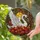 Art Lovers' Intricate Tiffany Style Stained Glass White Swan Orange Bloom & Golden Sun Stained Glass Suncatcher - 2