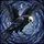 Gothic Style Enthusiasts' Tiffany Stained Glass Crow Raven Skeletal Skull Ethereal Sky Jewel Tones Stained Glass Suncatcher - 5