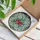 Art Enthusiasts' Tiffany Style Stained Glass Pomegranate Floral Mosaic in Crimson, Teal, Green Jewel Tones Stained Glass Suncatcher - EmeV6PjAmR