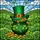 St. Patrick's Day Admirers Vibrant Emerald Gold Stained Glass Leprechaun Pot Shamrock Celtic Knot Full Art Stained Glass Suncatcher - 5