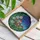 Nature Lovers' Vibrant Leaded Glass Crescent Moon Toadstool Daisy Floral Mosaic Stained Glass Suncatcher - w00U2d2k8q