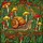 Nature Lovers' Vibrant Tiffany Style Stained Glass Snail Mushroom Forest Floor Mosaic Jewel Tones Stained Glass Suncatcher - 5