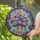 Art Lovers' Vibrant Tiffany Stained Glass Hydrangea Bouquet Butterfly Jewel Tone Mosaic Pattern Stained Glass Suncatcher - 2