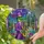 Music Lovers' Dapper Emerald Alligator Saxophone Tiffany Stained Glass Amethyst Purple Gold Teal Intricate Design Stained Glass Suncatcher - 2