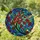 Nature Lovers' Intricate Tiffany Style Stained Glass Red Leaf Botanical Jewel Tones Stained Glass Suncatcher - 1