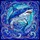 Ocean Lovers' Vibrant Stained Glass Great White Shark Ocean Mosaic with Blue Purple Waves Stained Glass Suncatcher - 5