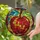 Art Lovers' Vibrant Stained Glass Mosaic Apple with Teal & Lime Leaves, Rich Jewel Tones & Swirling Abstract Patterns Stained Glass Suncatcher - 2