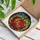 Art Lovers' Vibrant Stained Glass Mosaic Apple with Teal & Lime Leaves, Rich Jewel Tones & Swirling Abstract Patterns Stained Glass Suncatcher - 3