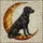 Dog Lovers' High Contrast Tiffany Stained Glass Black Labrador Amber Gold Swirling Moon Art Stained Glass Suncatcher - 5