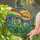Vibrant Art Enthusiasts' Roaring T-Rex Rainbow Flag Stained Glass Mosaic Jewel Tones Stained Glass Suncatcher - 2