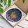 Cat Lovers' Tiffany Stained Glass Orange Tabby Cat Wisteria Twilight Mosaic Jewel Tones Stained Glass Suncatcher - 3