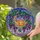 Cat Lovers' Tiffany Stained Glass Orange Tabby Cat Wisteria Twilight Mosaic Jewel Tones Stained Glass Suncatcher - 2