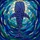 Ocean Enthusiasts' Stained Glass Whale Shark Tiffany Style Deep Blue Teal Emerald Geometric Ocean Mosaic Stained Glass Suncatcher - 5