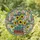 Art Lovers' Tiffany Style Stained Glass Floral Bouquet with Sunflowers, Books, Garden Path & Jewel Tones Stained Glass Suncatcher - a_P7hsX45b