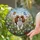 Cavalier King Charles Spaniel Lovers' Joyful Tiffany Stained Glass Dog Meadow & Butterflies Stained Glass Suncatcher - 2