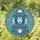Celestial Art Fans' Tiffany Stained Glass Triple Goddess Design Teal Aqua Lavender Jewel Tones Intricate Mosaic Celestial Pattern Stained Glass Suncatcher - 1