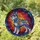 Schnauzer Lovers' Vibrant Stained Glass Schnauzer Dog Profile Gold Butterflies Floral Mosaic Design with Jewel Tones Stained Glass Suncatcher - 1