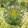 Nature Lovers' Tiffany Style Golden Green Stained Glass Fern Frond Botanical Mosaic Pattern Stained Glass Suncatcher - 1
