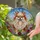 Pomeranian Lovers' Vibrant Tiffany Stained Glass Joyful Pomeranian Wildflower Mosaic Design Stained Glass Suncatcher - 2
