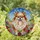 Pomeranian Lovers' Vibrant Tiffany Stained Glass Joyful Pomeranian Wildflower Mosaic Design Stained Glass Suncatcher - 1