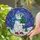 Holiday Lovers' Tiffany Style Stained Glass Polar Bear Christmas Tree Ruby Red Gold Jewel Tone Winter Mosaic Stained Glass Suncatcher - IfgLhPWq30