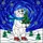 Holiday Lovers' Tiffany Style Stained Glass Polar Bear Christmas Tree Ruby Red Gold Jewel Tone Winter Mosaic Stained Glass Suncatcher - 5