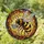 Nature Lovers' Tiffany Stained Glass Honeybee Teacup Golden Amber Blue Organic Mosaic Stained Glass Suncatcher - J8m7v91uBA