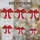 Holiday Enthusiasts' Translucent Stained Glass Red Bow Intricate Crimson Orange Mosaic Art Stained Glass Suncatcher - 4