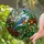 Nature Lovers' Vibrant Tiffany Stained Glass Bluebird & Intricate Green Foliage Mosaic Stained Glass Suncatcher - gVXUK1rraY