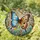 Nature Lovers' Jewel Tone Morpho Butterfly Tiffany Style Stained Glass Art Pattern Stained Glass Suncatcher - BK3AGQ2UUG