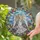 Art Lovers' Tiffany Stained Glass Angel-like Woman Floral Harp Jewel Tone Cityscape Mosaic Stained Glass Suncatcher - 2