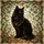 Cat Lovers' Elegant Black Cat Tiffany Stained Glass Emerald Green Eyes Amber Gold Mosaic Stained Glass Suncatcher - 5