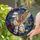 Poodle Lovers' Tiffany Style Stained Glass Winged Poodle Celestial Swirls Geometric Mosaic Art in Iridescent Jewel Tones Stained Glass Suncatcher - O-XLeR_Nzd